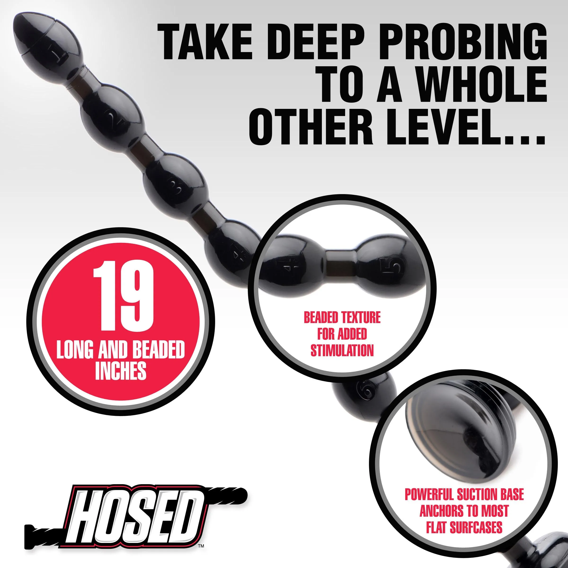 19 Inch Beaded Anal Snake