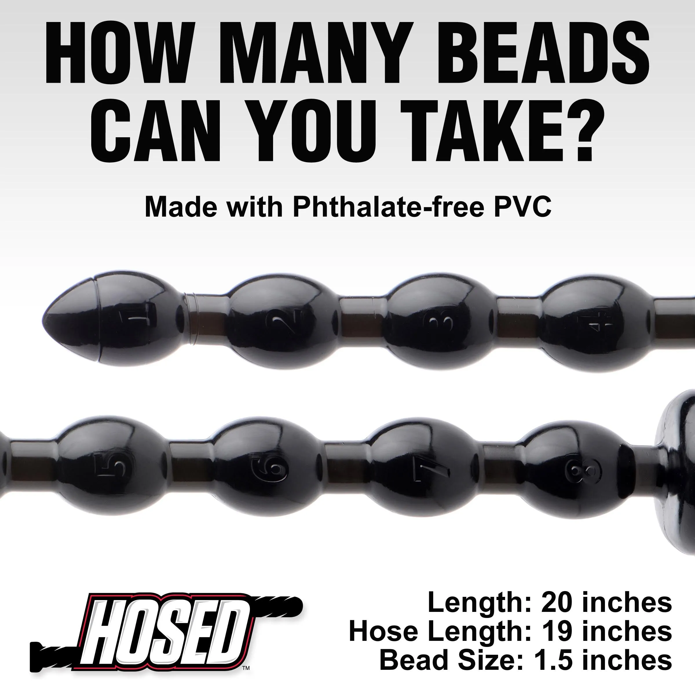 19 Inch Beaded Anal Snake