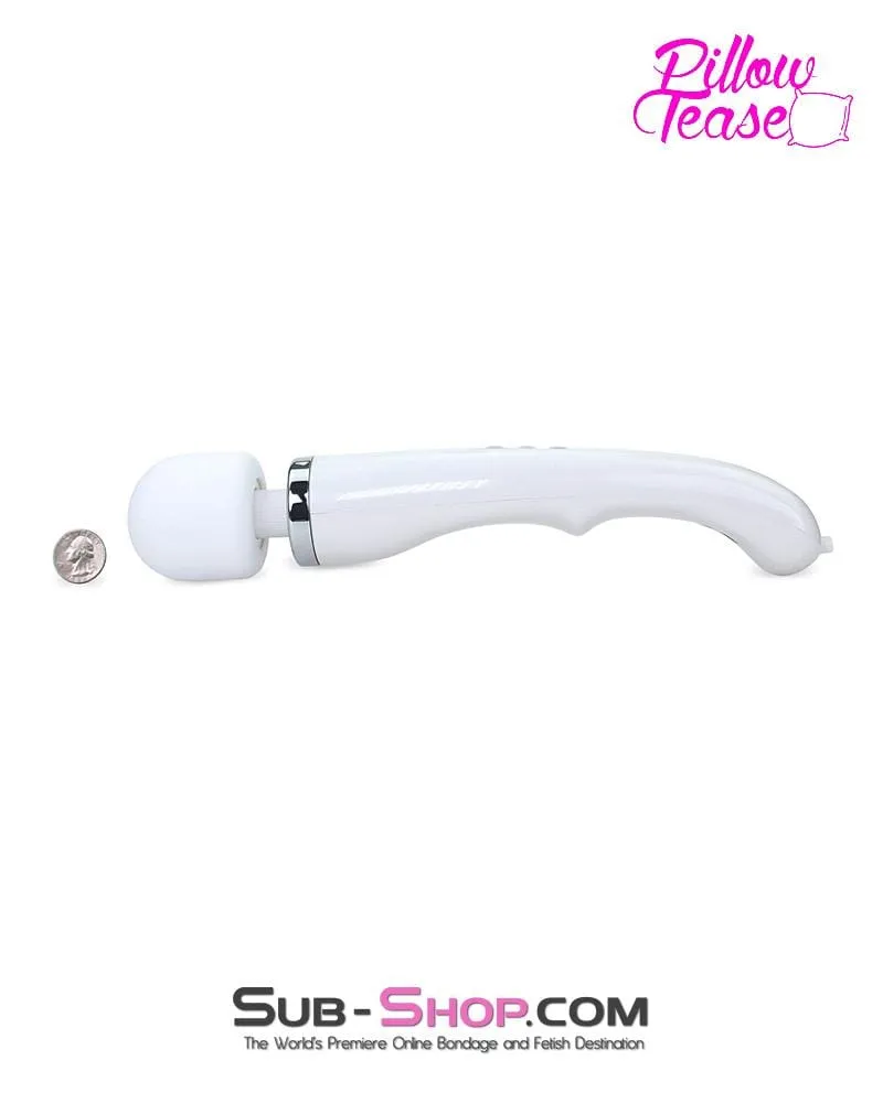 3453M      30 Speed Wireless USB Rechargeable Magic Wand Vibrator. White