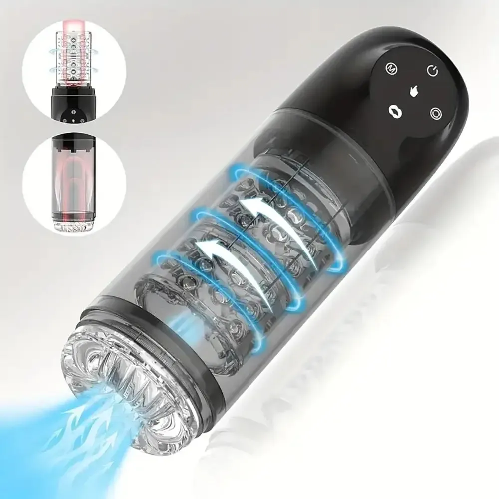 4s Lockable Vacuum 7 Rhythmic Suction 7 Smooth Rotation Masturbator