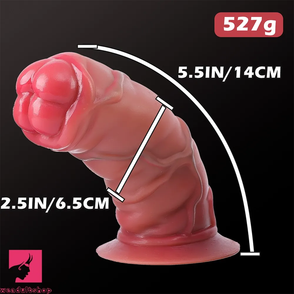 5.51in Realistic Liquid Silicone Female Dildo Thick Self-Entertainment Cock
