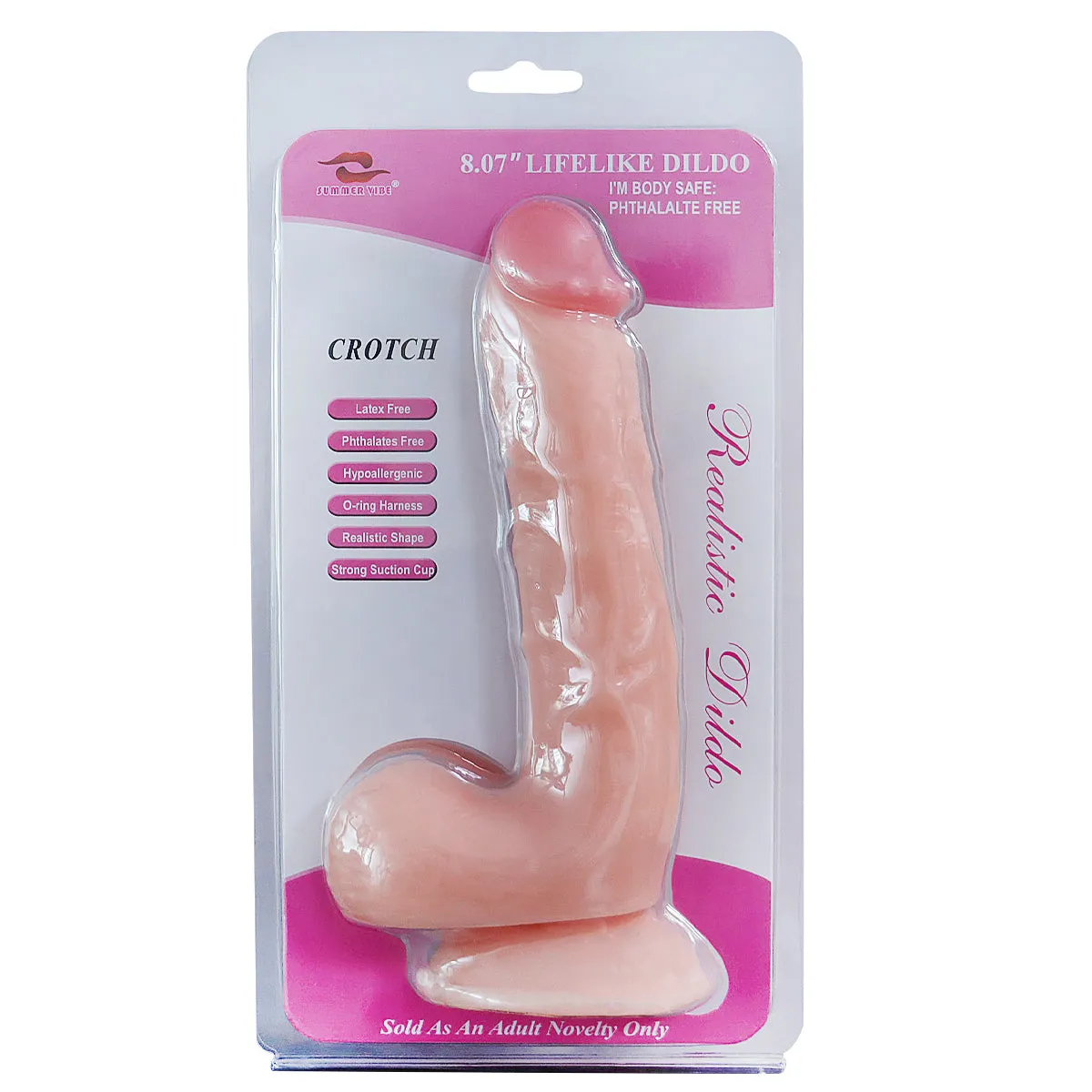 8.07 Inches Super Realistic Dildo Penis Cock Thick Dildo Sex Toys with Suction Cup Huge Anal Dildos for Women Gay Anal Play In Pakistan
