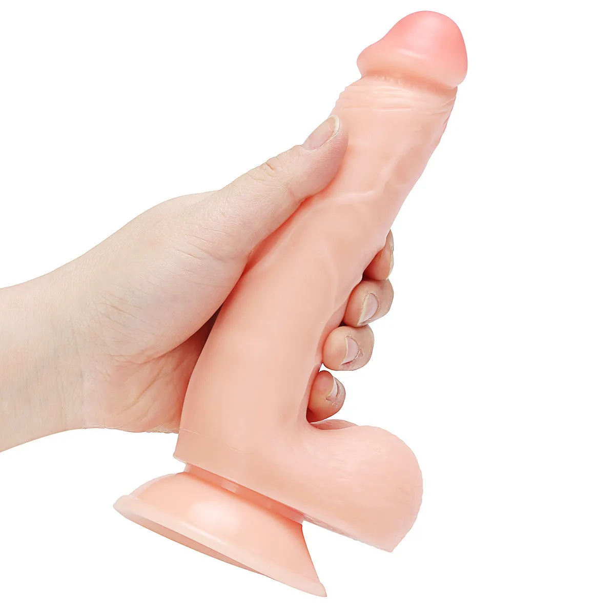 8.07 Inches Super Realistic Dildo Penis Cock Thick Dildo Sex Toys with Suction Cup Huge Anal Dildos for Women Gay Anal Play In Pakistan