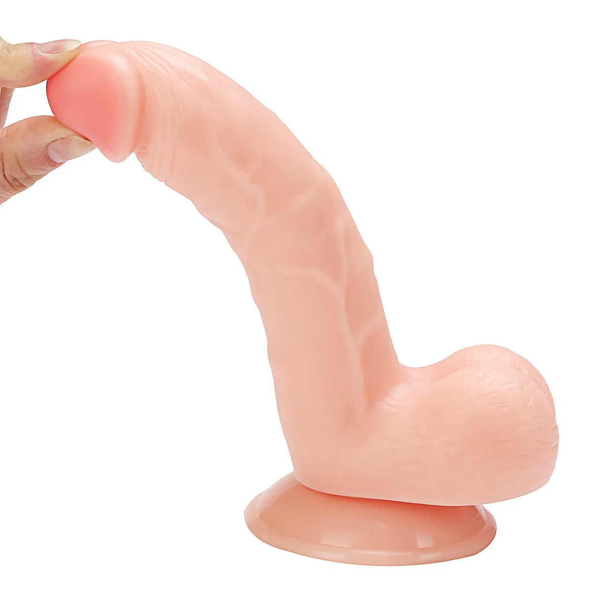8.07 Inches Super Realistic Dildo Penis Cock Thick Dildo Sex Toys with Suction Cup Huge Anal Dildos for Women Gay Anal Play In Pakistan
