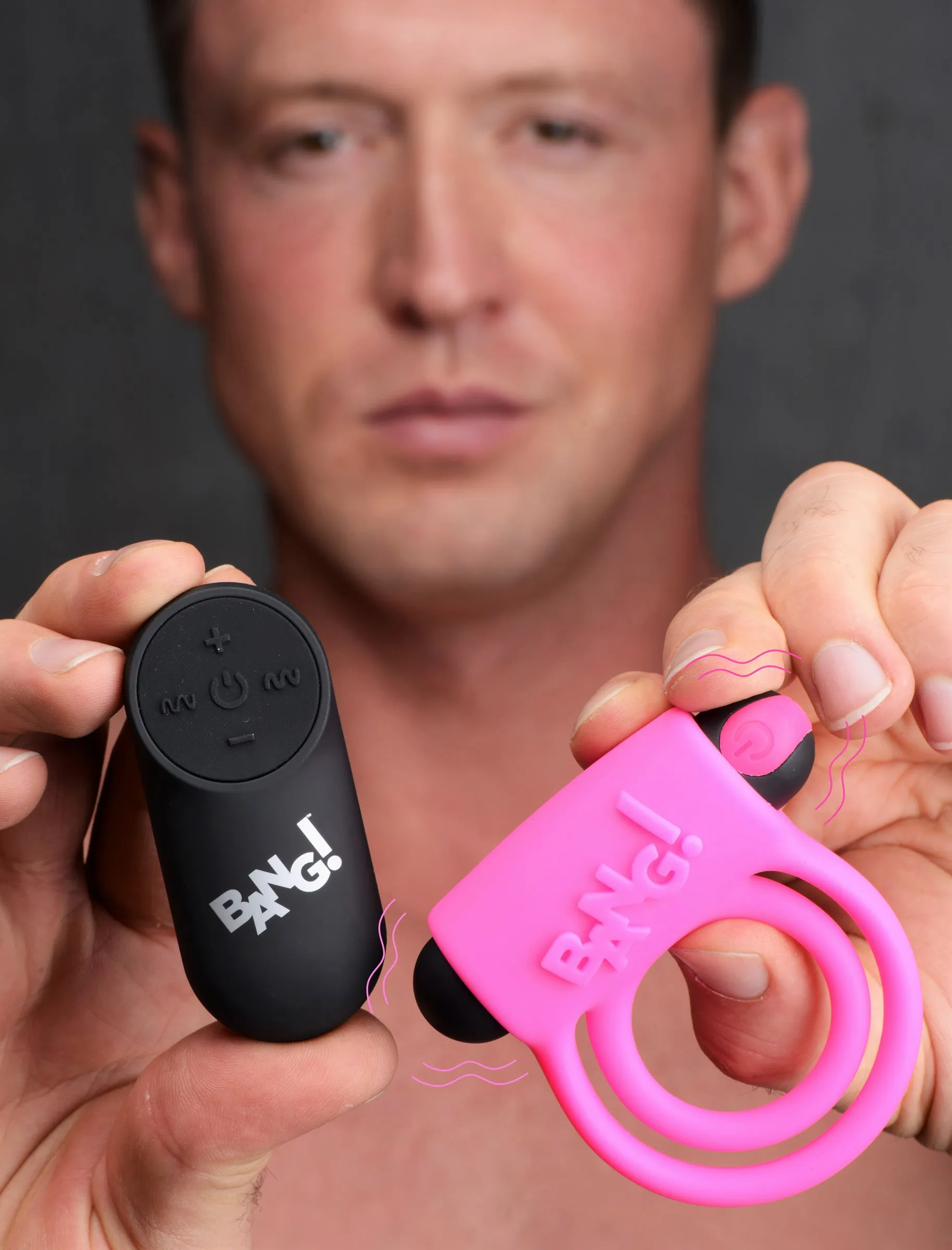 Bang! Cock Ring with Vibrating Bullet