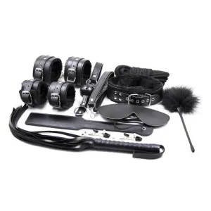 BDSM Adult Games Bondage BLACK Set of 10 Accessories