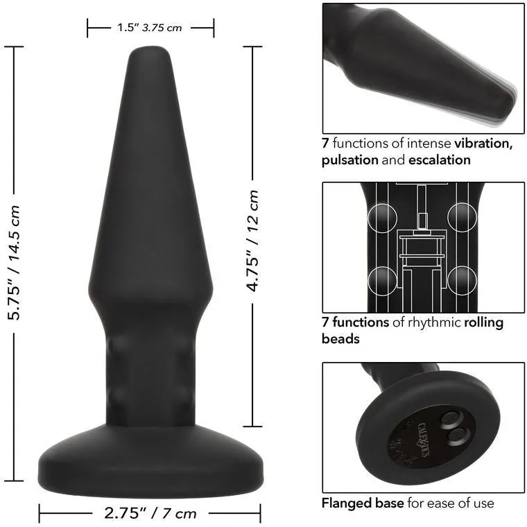 Bionic™ Beaded Vibrating Anal Plug by Cal Exotics