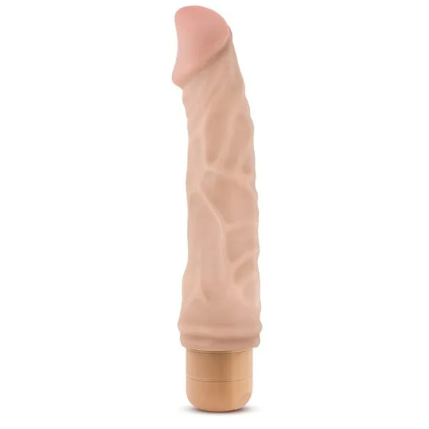 Blush Novelties - Dr Skin Vibe 6 Dong Vibrating Realistic Dildo 9 (Beige)