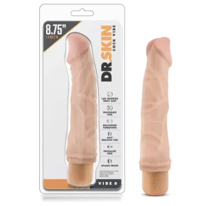 Blush Novelties - Dr Skin Vibe 6 Dong Vibrating Realistic Dildo 9 (Beige)