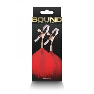 Bound F1 Nipple Clamps Feathers by NS Novelties