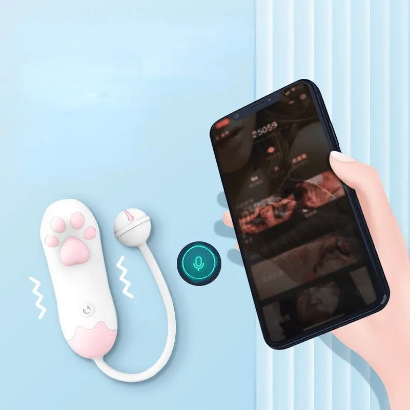Cachito Cute Cat's Paw Intelligent Remote Control Love Egg Vibration
