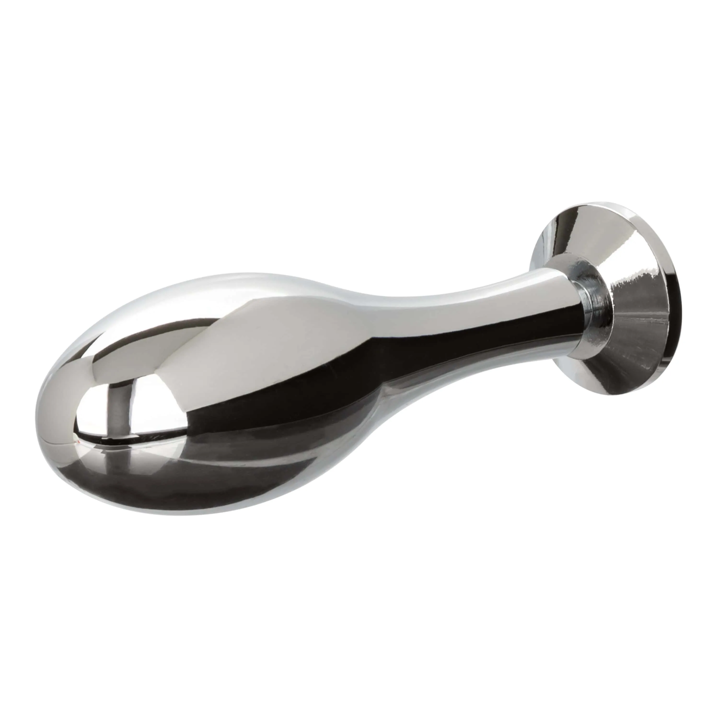 California Exotics - Star F*cker Teardrop Anal Plug with Cock Support (Silver)