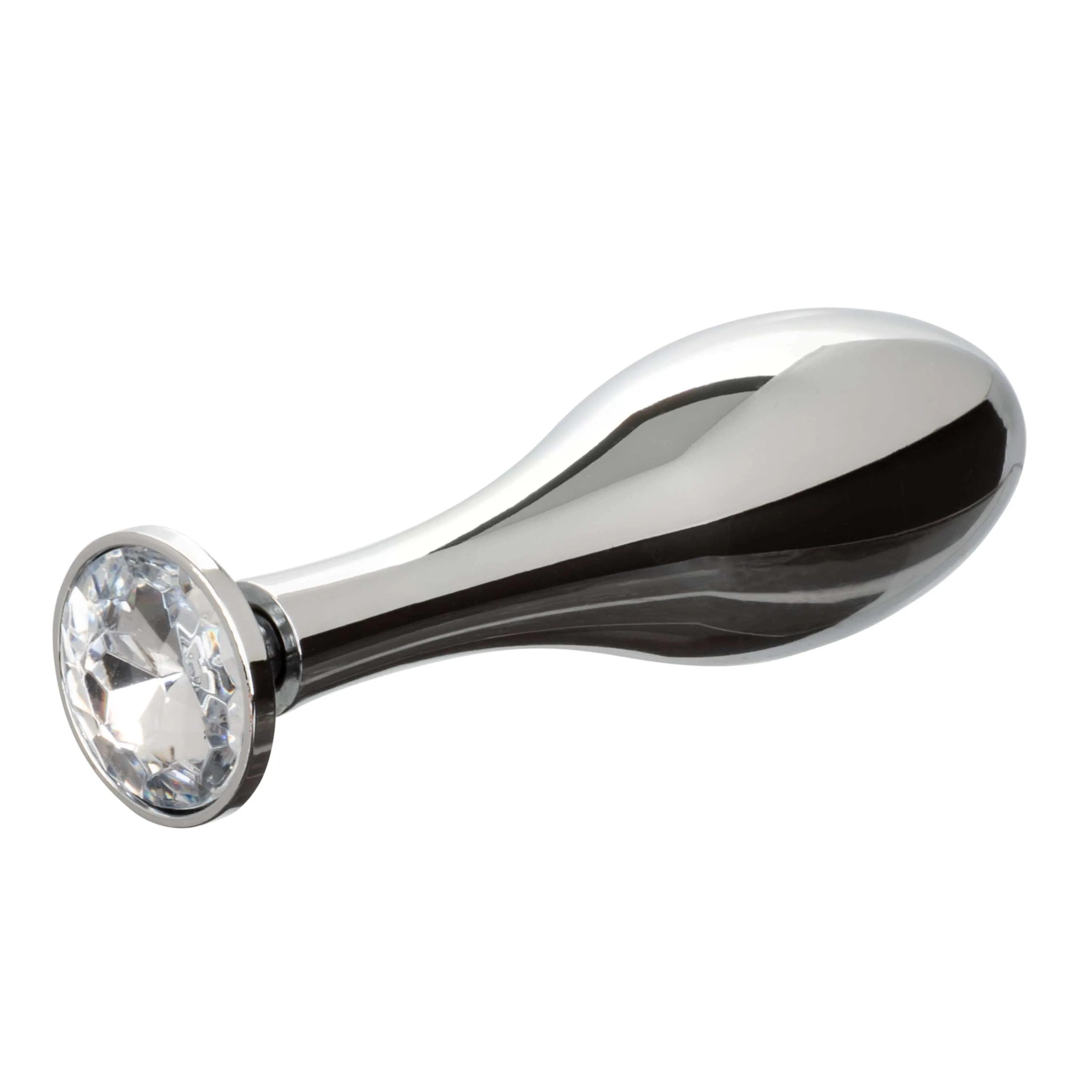 California Exotics - Star F*cker Teardrop Anal Plug with Cock Support (Silver)