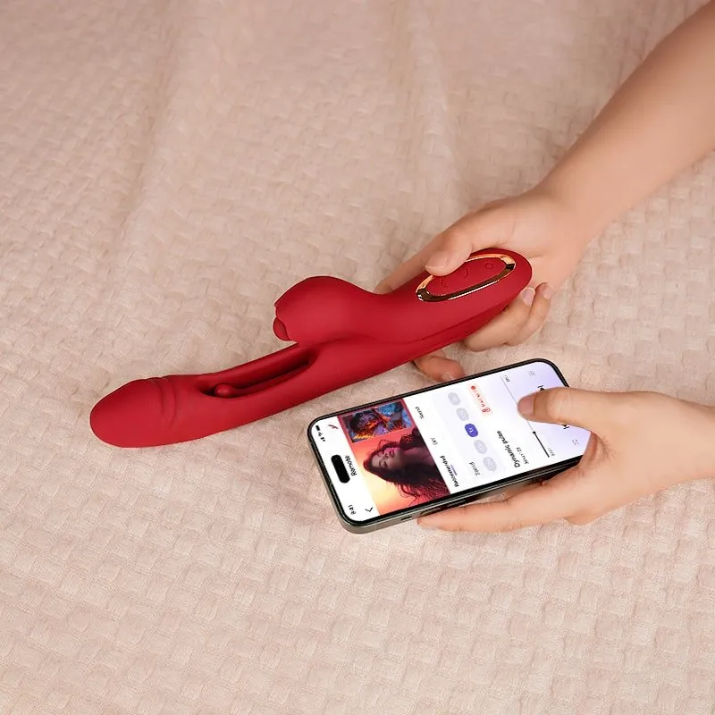 CHERLY|App Control Tapping and Flapping Intelligent Heating Vibrator