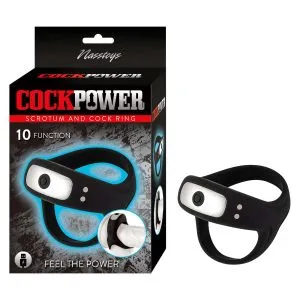 Cock Power Vibrating Scrotum And Cock Ring | USB | 10 Functions
