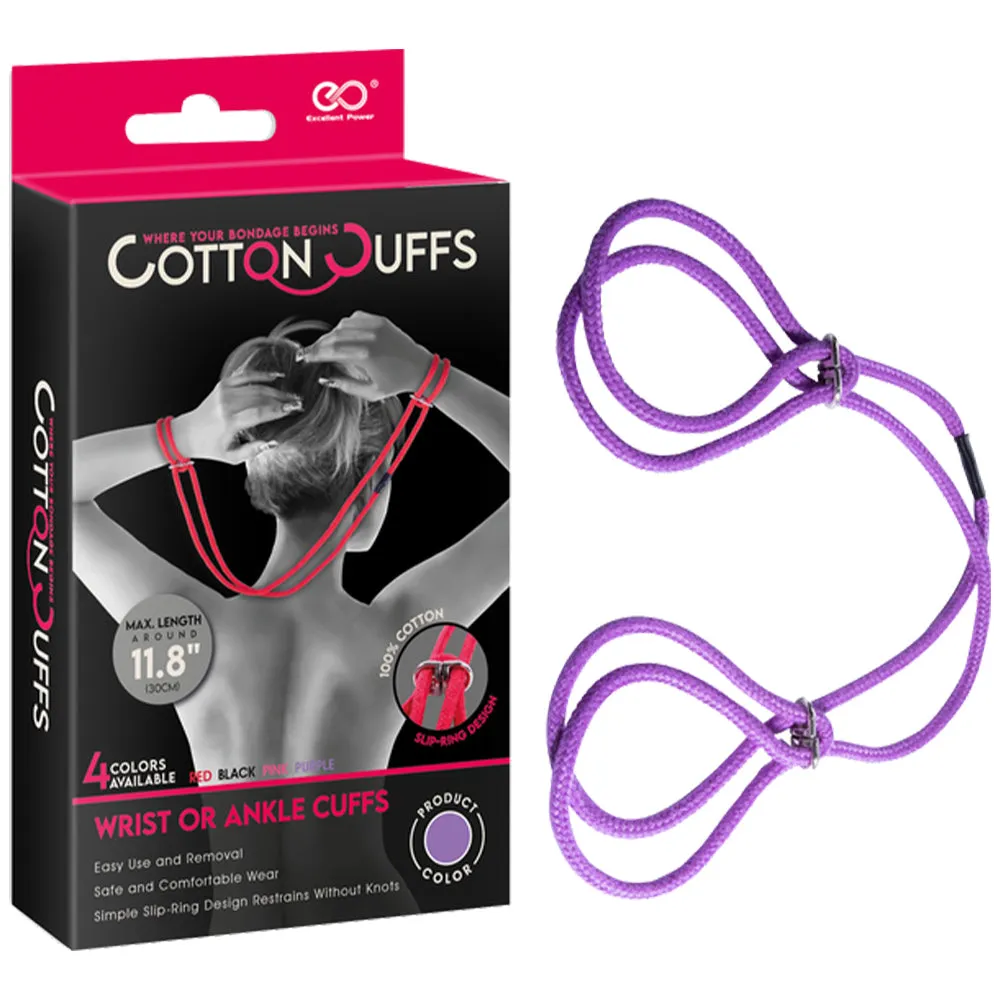 Cotton Cuffs BDSM Restraints Hand Ankle Restraints Handcuffs Bondage Sex Toy