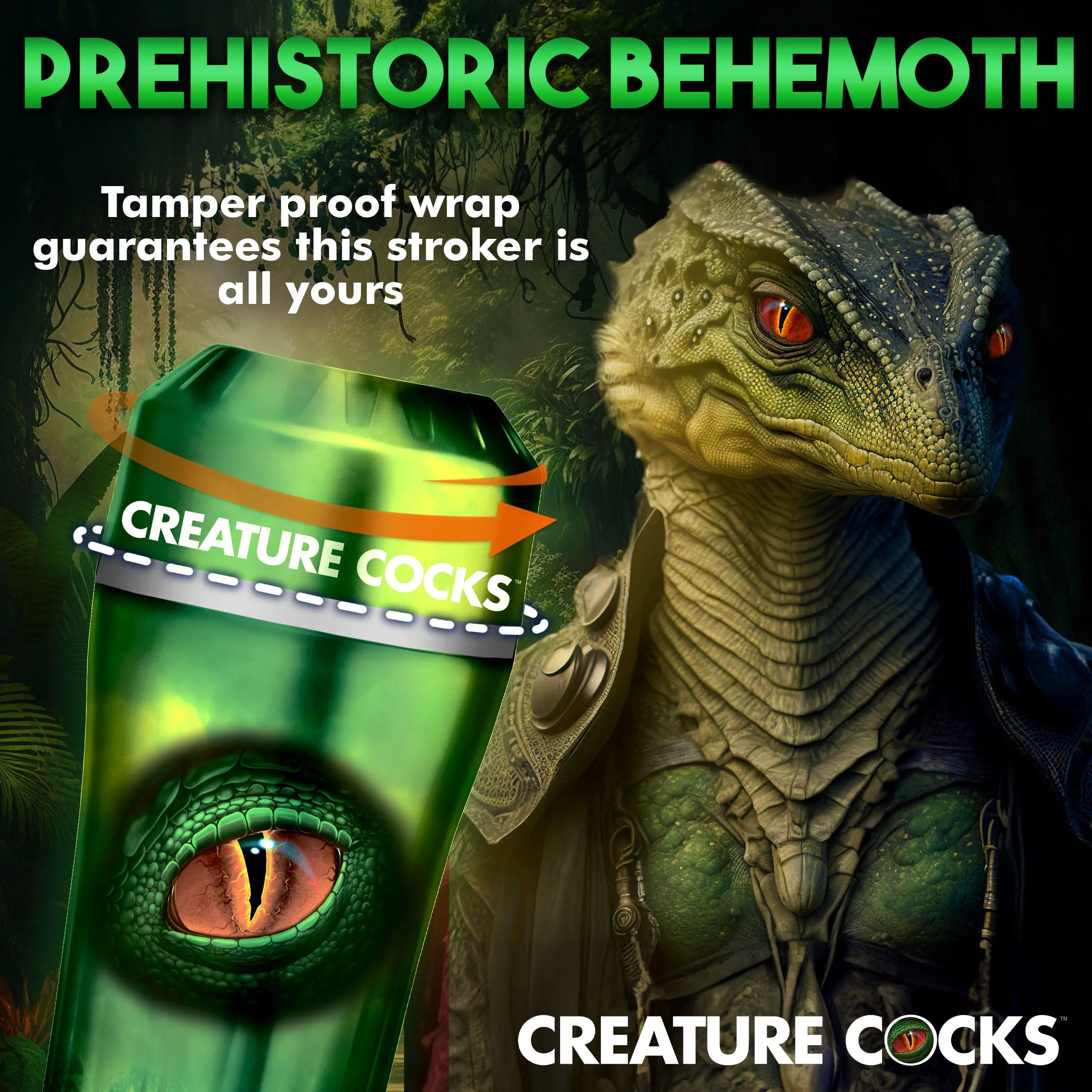 Creature Cocks Raptor Reptile 3D Stroker Male Masturbator Fantasy Pocket Pussy