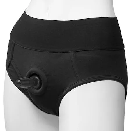 Doc Johnson Vac-U-Lock Briefs Panty Harness With Plug