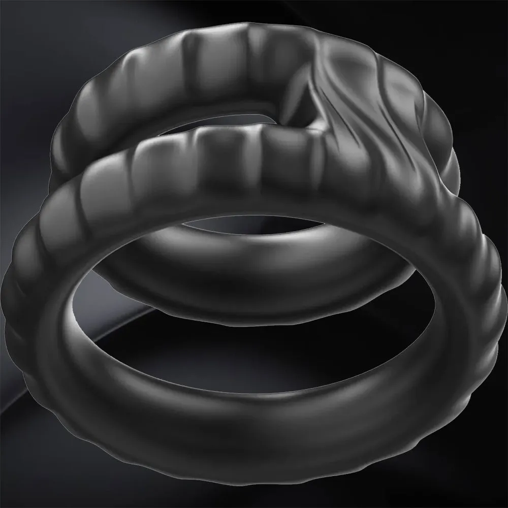 Double Cock Balls Ring Erection Enhancer Penis C-Ring Male Couples Cocksling