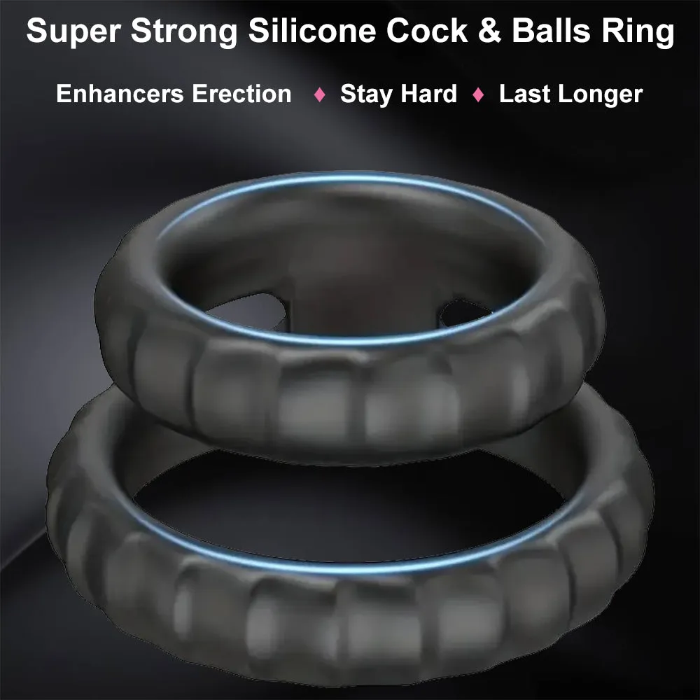 Double Cock Balls Ring Erection Enhancer Penis C-Ring Male Couples Cocksling