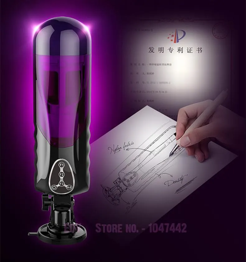 EASY.LOVE L Men's New Powerful Telescopic Masturbator
