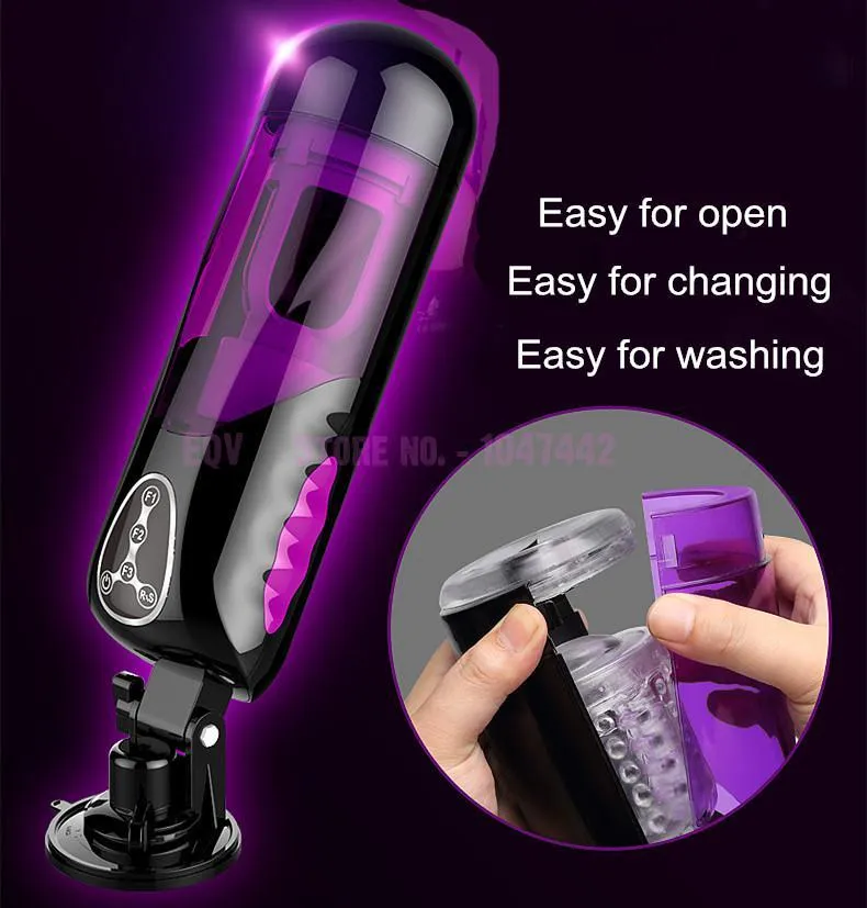 EASY.LOVE L Men's New Powerful Telescopic Masturbator