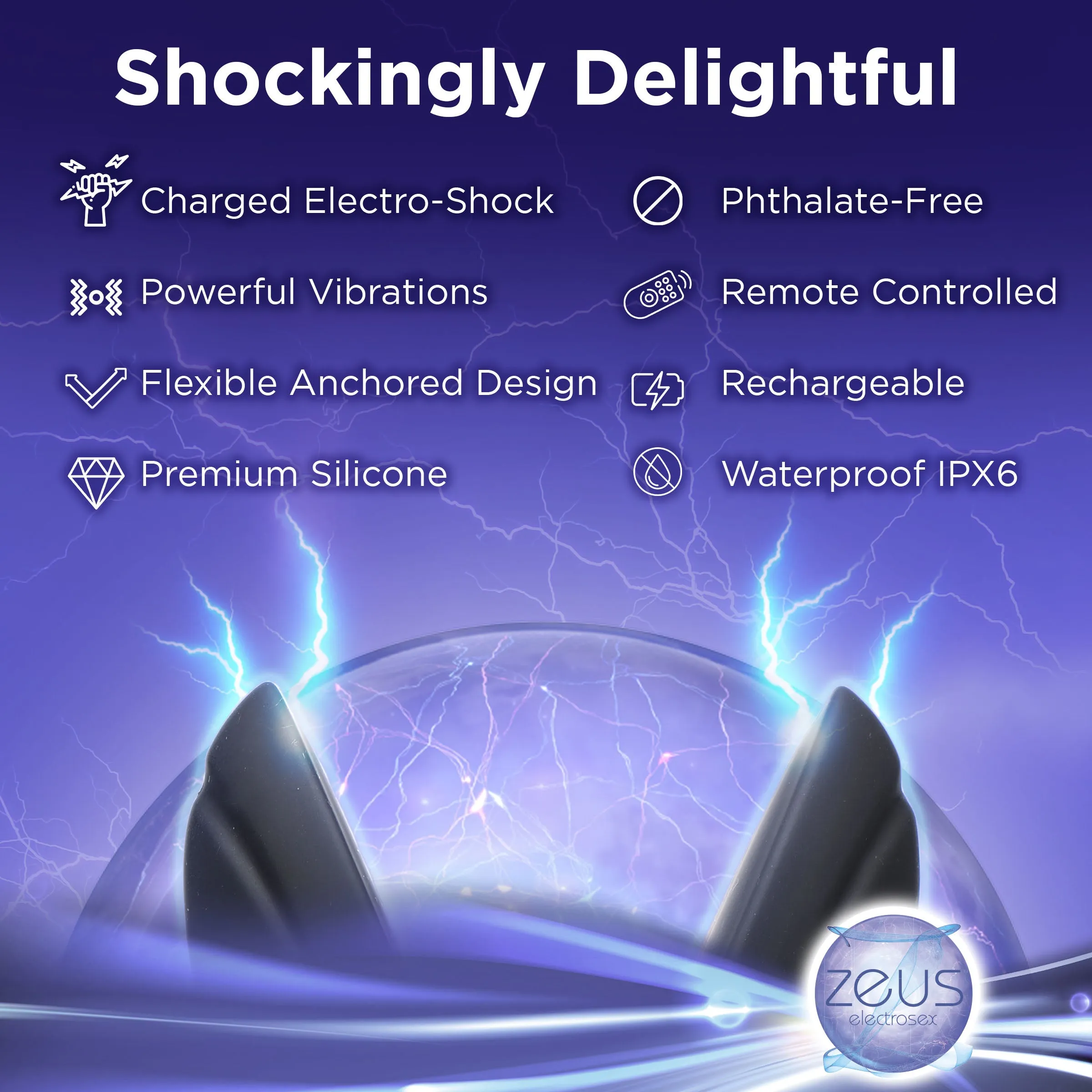 Electro-spread Vibrating And Estim Butt Plug
