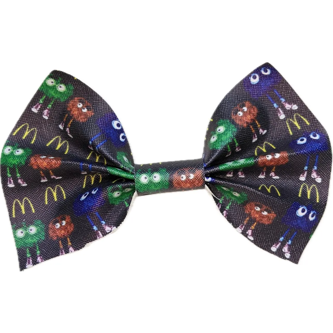 Fast Food Synthetic Leather Hair Bow