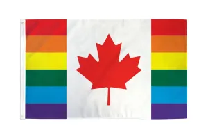 Flags Importer 3' x 5' Canada Rainbow Pride Flag