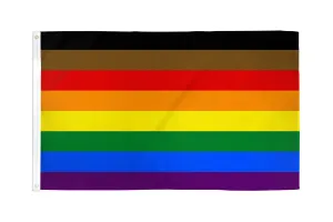 Flags Importer 3' x 5' Philly Rainbow Pride Flag