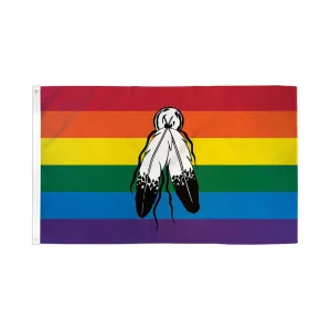 Flags Importer 3' x 5' Two Spirit Rainbow Pride Flag