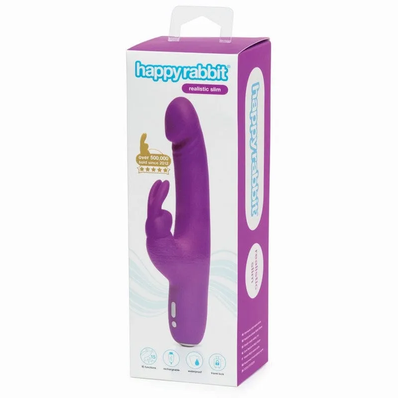 Happy Rabbit Realistic Slim Vibrator
