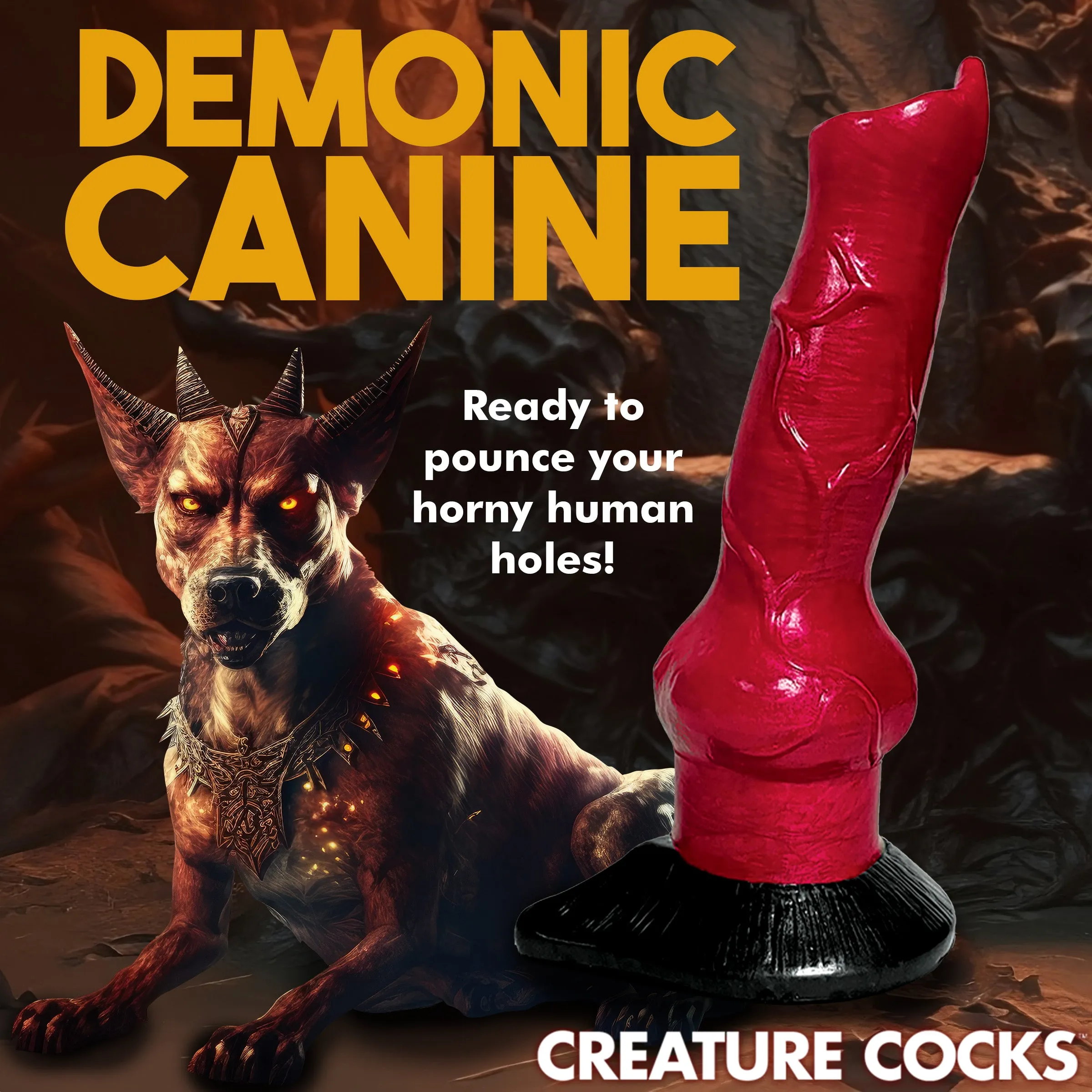 Hell Hound Canine Penis Dildo