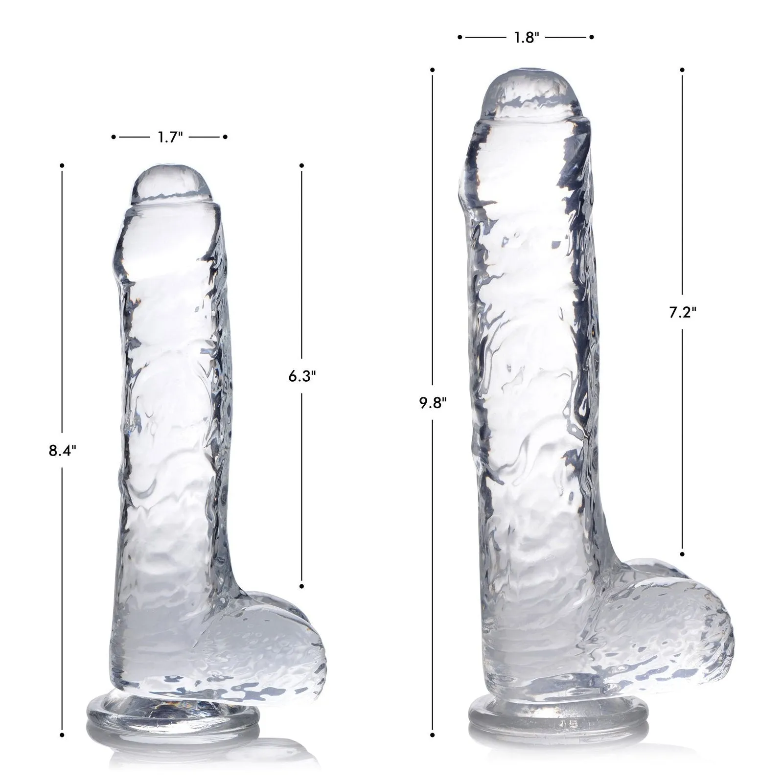 Jock C-thru Dildo With Balls