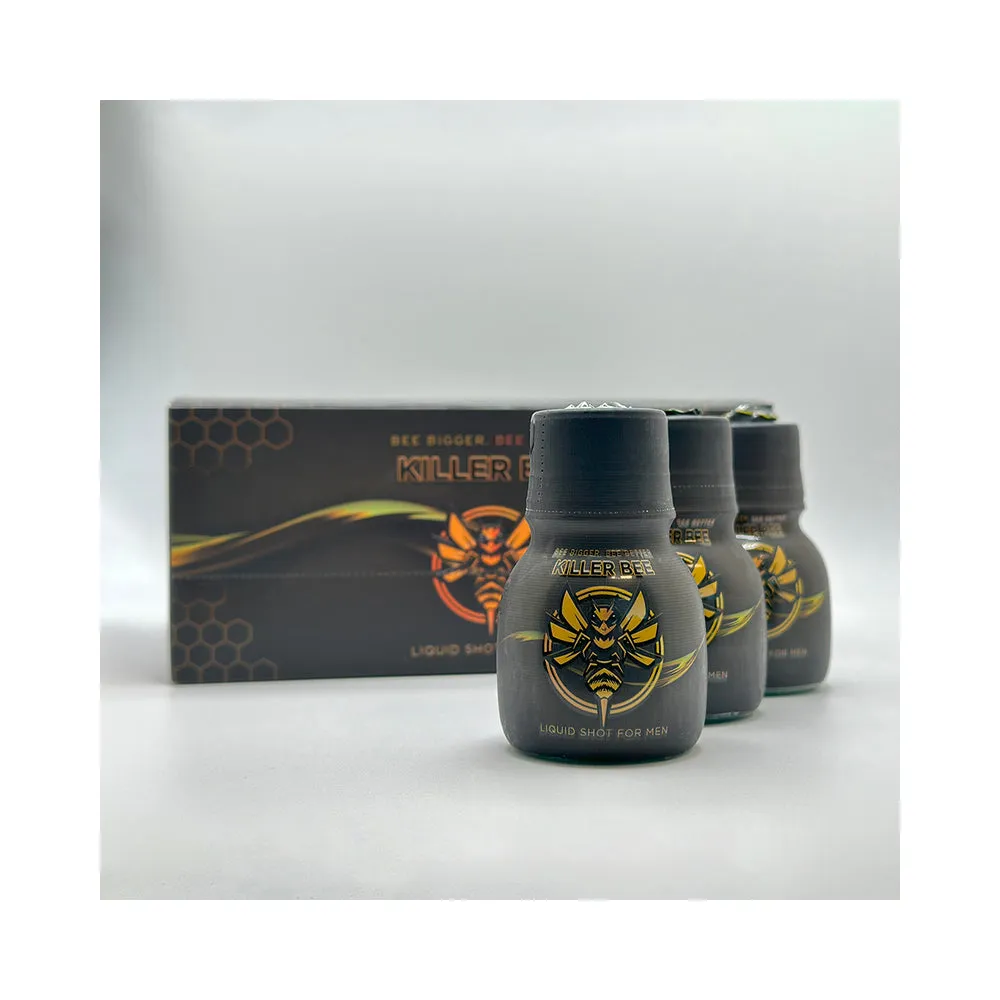 Killer Bee Male Enhancer Liquid Shots 12 Bottles Per Display