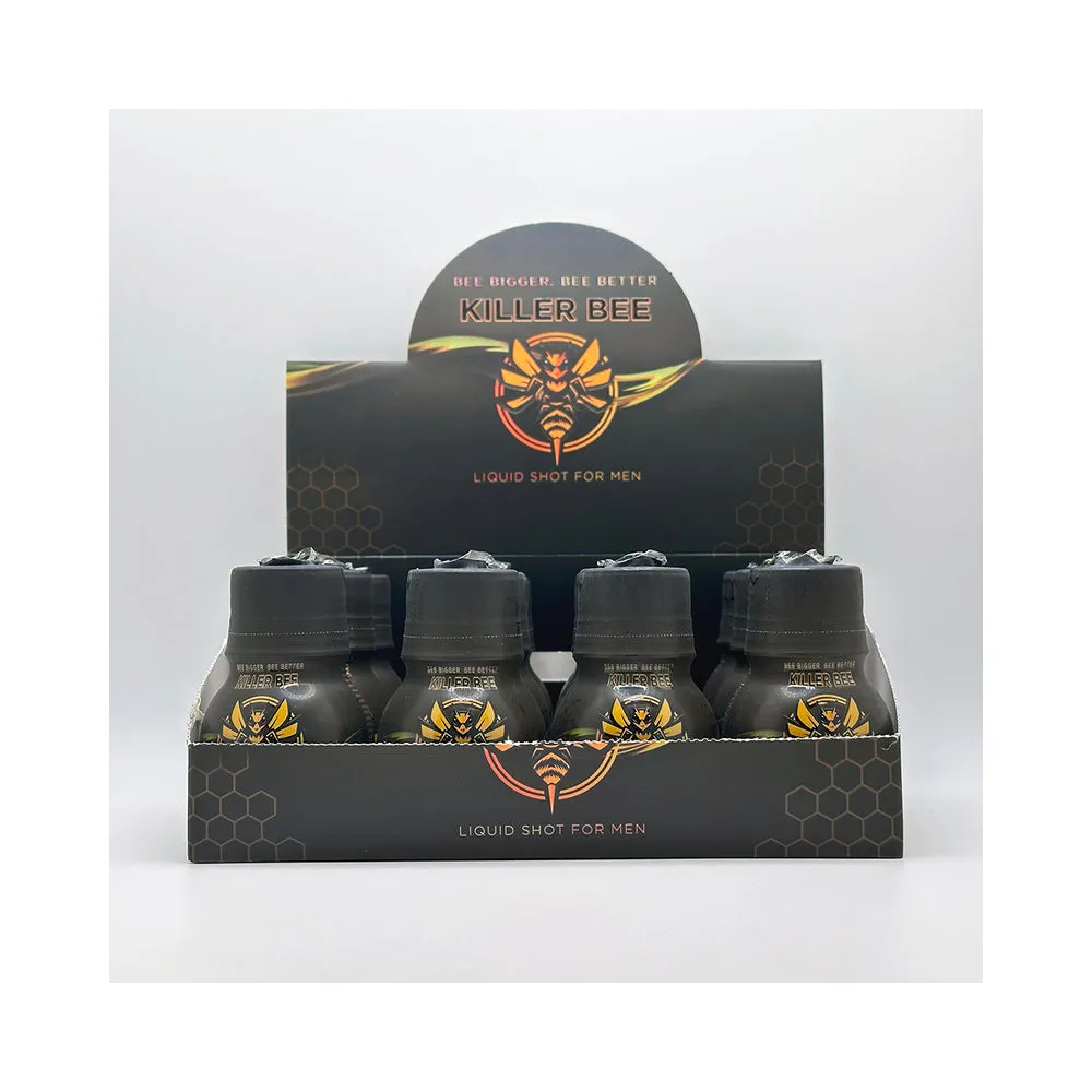 Killer Bee Male Enhancer Liquid Shots 12 Bottles Per Display