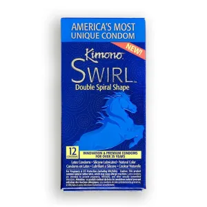 Kimono Swirl Double Spiral Shape Condom