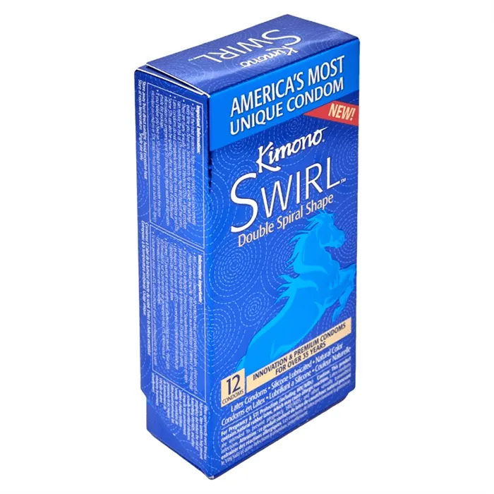 Kimono Swirl Double Spiral Shape Condom