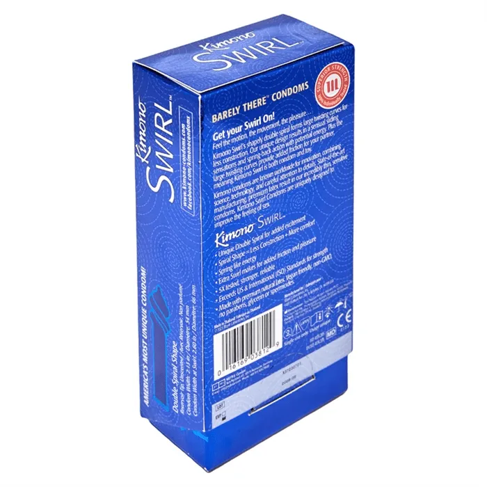 Kimono Swirl Double Spiral Shape Condom