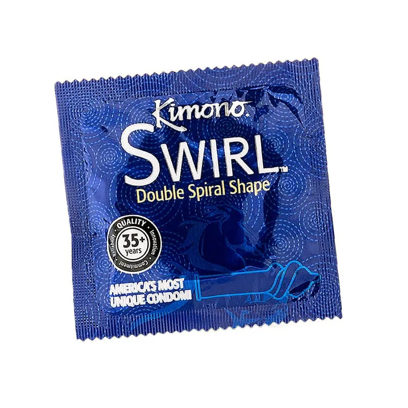 Kimono Swirl Double Spiral Shape Condom