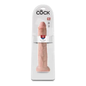 King Cock 13 in. Cock Realistic Dildo With Suction Cup Beige
