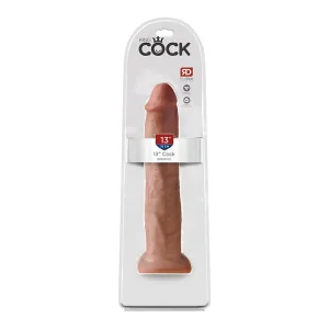 King Cock 13 in. Cock Realistic Dildo With Suction Cup Tan