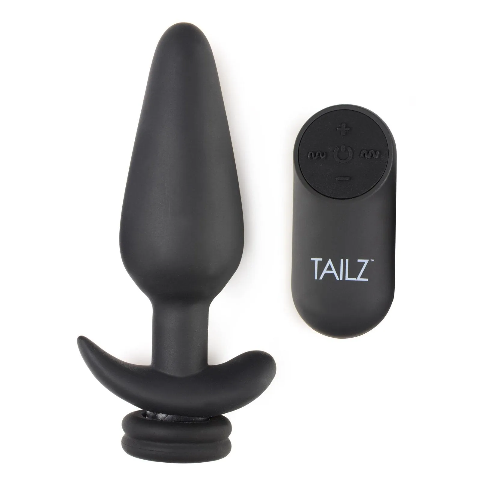Large Vibrating Anal Plug With Interchangeable Fox Tail