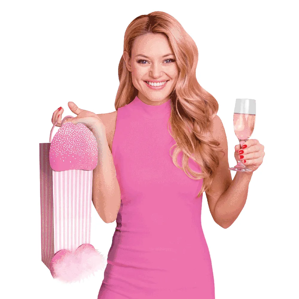 Little Genie Pink Penis Gift Bag