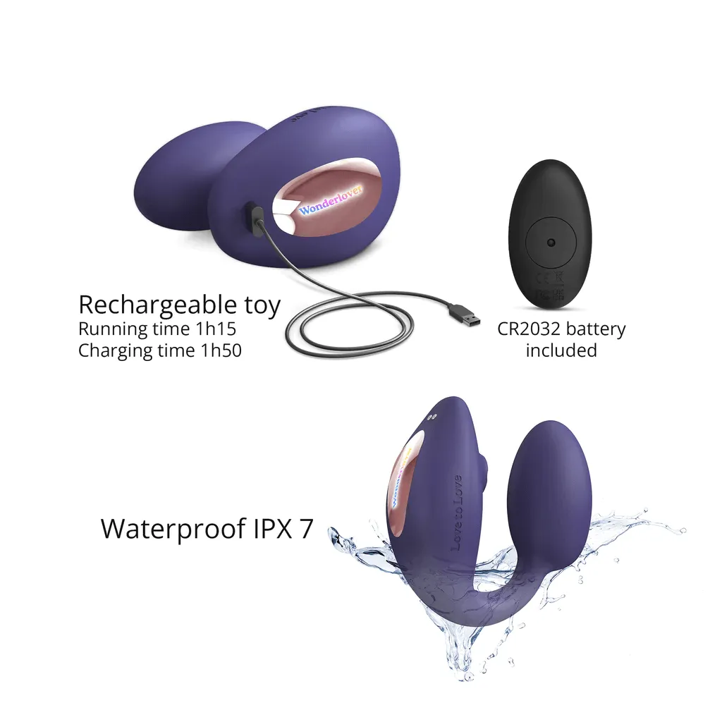Love To Love WonderLover Clitoral and G-Spot Vibrator