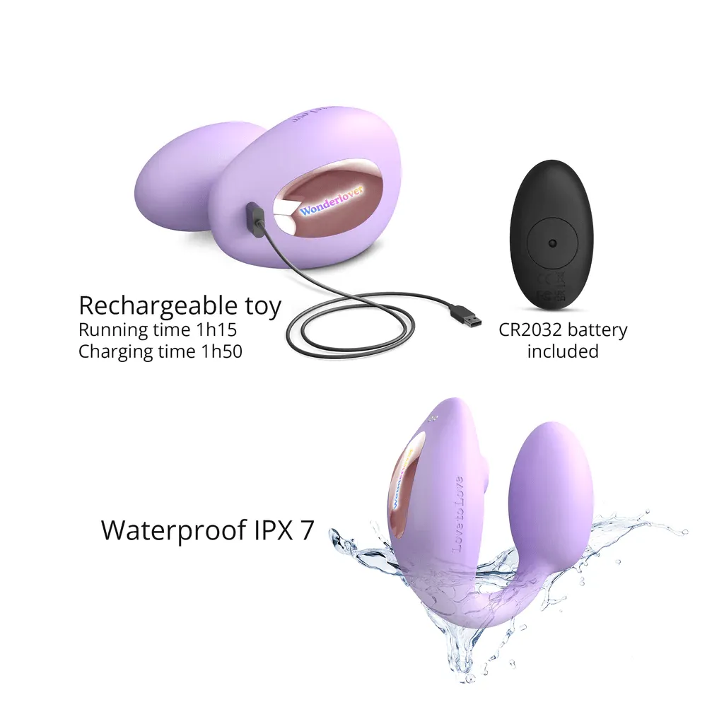 Love To Love WonderLover Clitoral and G-Spot Vibrator