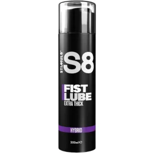 Lubrifiant hibrid S8 Fist Lube. pe bază de apă și silicon. formulă ultra-groasă pentru fisting și penetrare adâncă. 200 ml