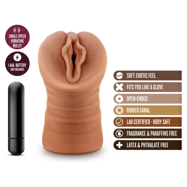 M for Men Sofia Vibrating Masturbator by Blush Novelties