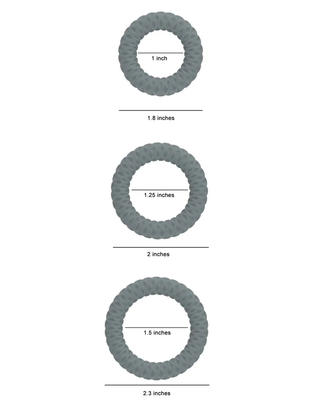 Maia Onyx 3pc C-Ring Set