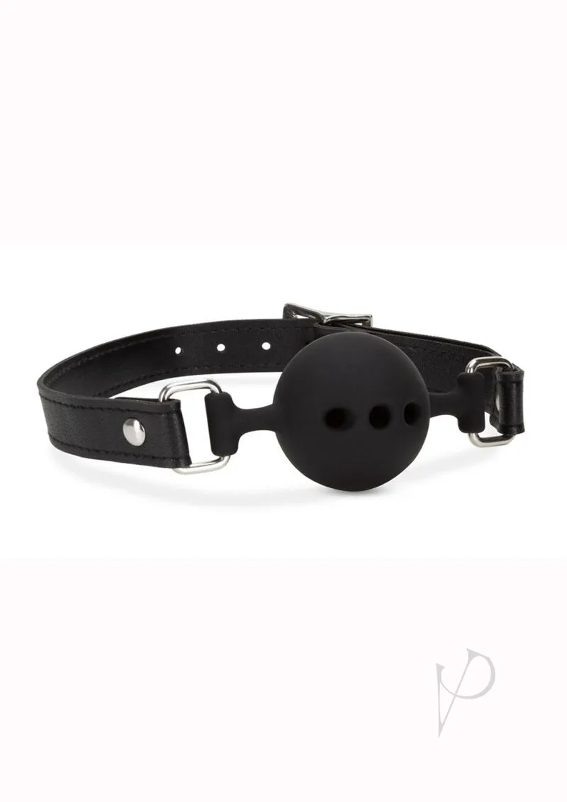 Noir Breathable Silicone Ball Gag Blk